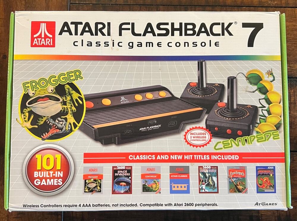 Atari Flashback 7 Classic Game Console - Black/Orange